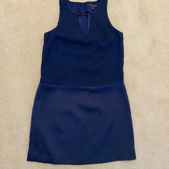 Banana Republic drop waist dark navy blue dress - Picture 2 of 6